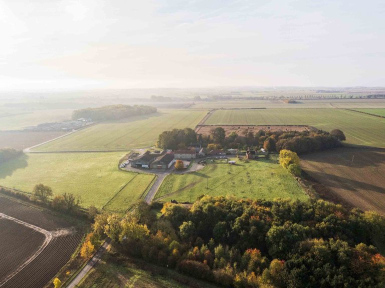 Chris Vaughan Photography - drone images | An aerial image of Uncle Henry's Farm.