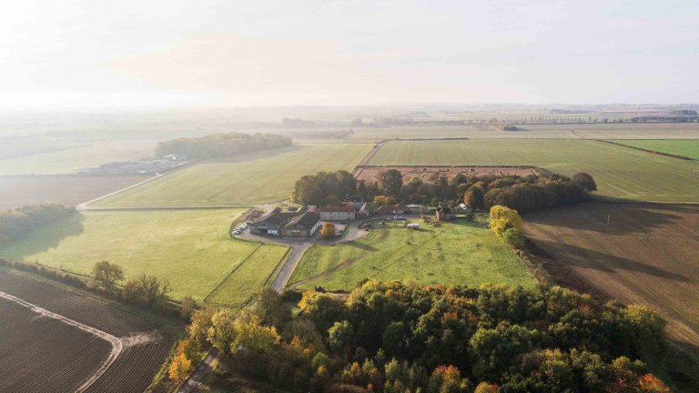 Chris Vaughan Photography - drone images | An aerial image of Uncle Henry's Farm.