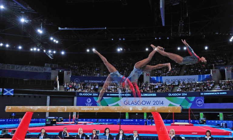 Chris Vaughan Photography - Sports images | A multiple exposure of a gymnast during their routine.