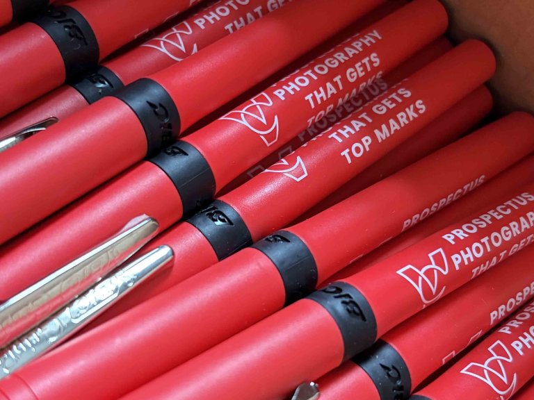 Chris Vaughan Photography branded pens.