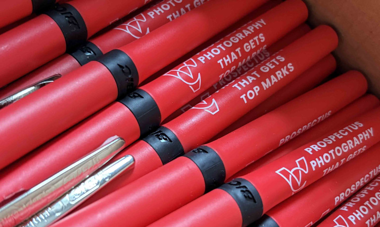 Chris Vaughan Photography branded pens.