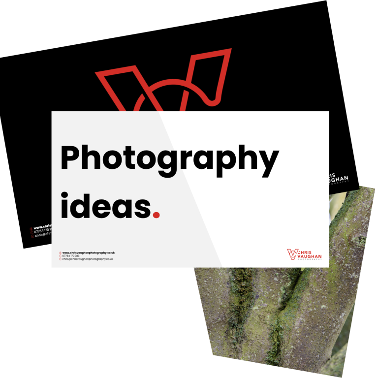 A logo for the Chris Vaughan Photography free download - Hidden letters and numbers.