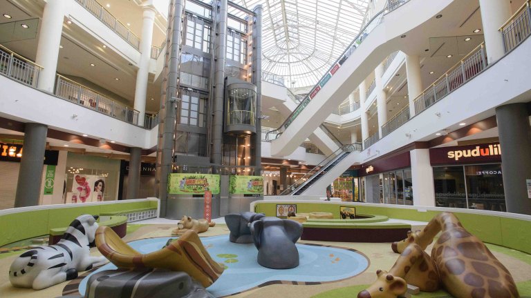 Chris Vaughan Photography - commercial photography | A recently installed children's play area in a shopping centre.