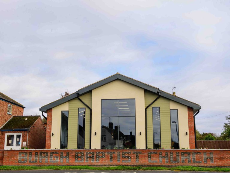Chris Vaughan Photography - commercial images | The outside of a new build Baptist Church.