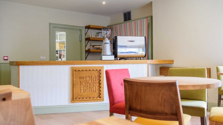 The refurbished cafe/dining area at the Old Kings Head.