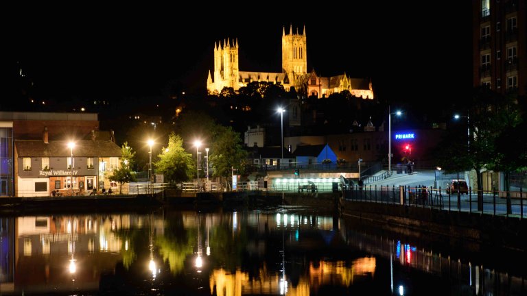Chris Vaughan - case study images: Lincoln Cathedral | Lincoln Cathedral seen reflected in Brayford Pool, Lincoln.